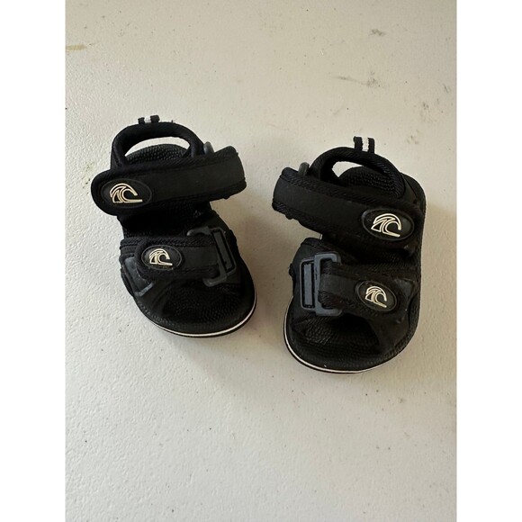 Quiksilver Baby Boy Double Adjustable Hook Loop Strap Monkey Caged Sandals 5 - Picture 2 of 5